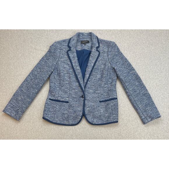 Talbots Blazer Womens 8 Cotton Blend One-Button Lined Jacket - Picture 2 of 9